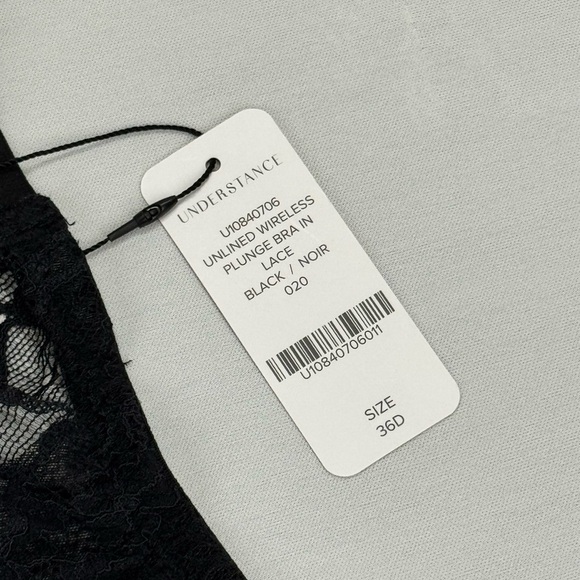 2 Understance Bras Lace Unlined Plunge Wireless 36D - Picture 3 of 6